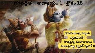 భగవద్గీత – అధ్యాయం 1 శ్లోకం 18