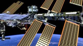 Fly around the International Space Station in this animation