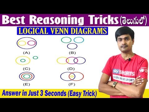 Reasoning tricks in telugu - logical venn diagrams