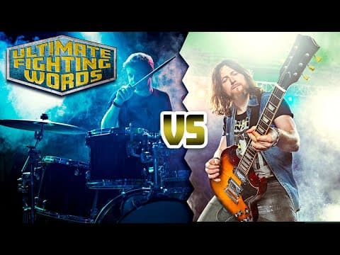 GUITARIST VS. DRUMMER - Which Band Member is Cooler? | ULTIMATE FIGHTING WORDS
