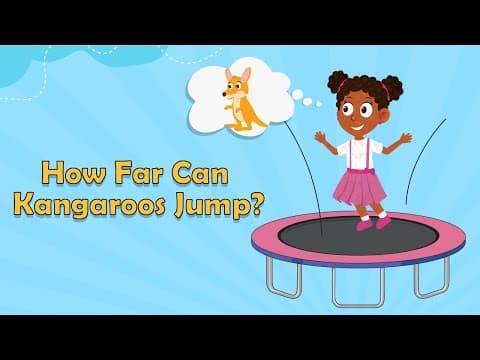 How Far Can Kangaroos Jump? - Kangaroo Facts - Animal Facts for Kids - Kangaroo Facts For Kids