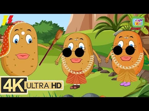 Aalu Kachalu Rhyme in Telugu | నర్సరీ రైమ్స్ | Telugu Rhymes for Kids | Potato Song