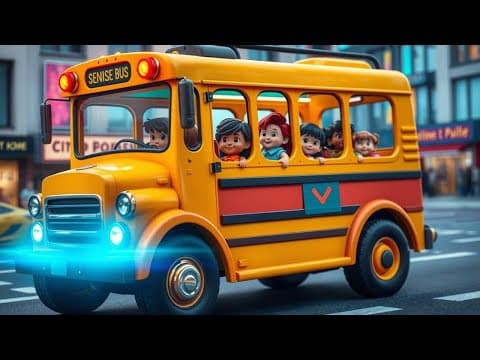 The WHEELS on the BUS go SPIN SPIN SPIN | Nursery rhymes