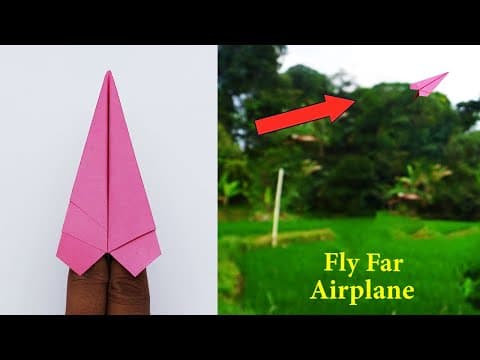 How To Make a Paper Plane That Fly Far - Best Origami Airplane