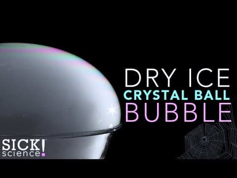 Dry Ice Crystal Ball Bubble