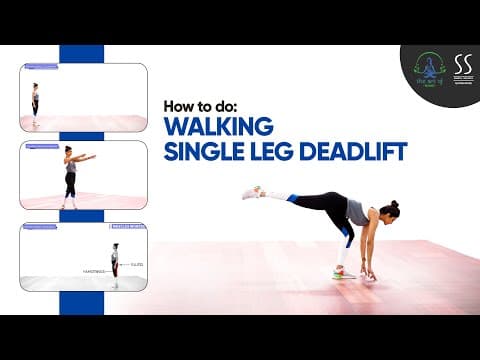 Walking Single leg Deadlift | Lower Body Exercises | Learn with Shilpa Shetty