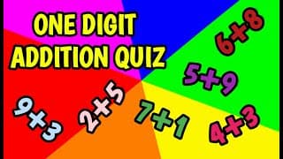 One Digit Addition Quiz