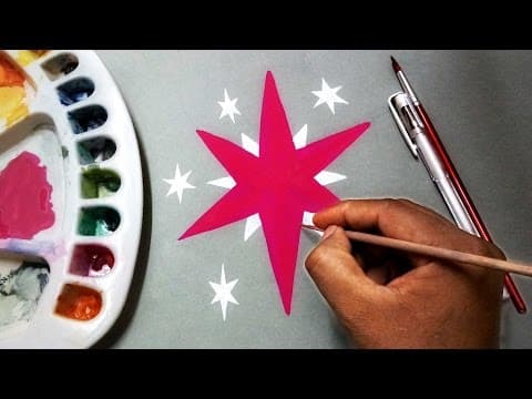 how to draw mlp twilight sparkle's cutie marks with paint - Lesson 60