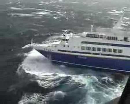 Cruise Ship in a Cyclone