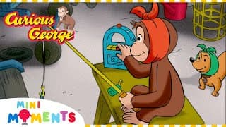George Braves the Scary Basement Curious George  Mini Moments