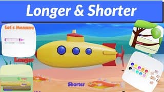 Longer and Shorter activities|Compare longer And shorter|Measure length|Nonstandard measurement