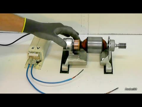 Strange rotation of an electric rotor video1