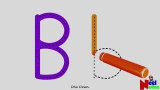 Write the Letter B|Learn About The Alphabet|Learn the letter B|Alphabet Writing lesson for kids