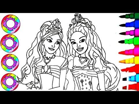 Barbie colouring drawings disneys barbie princess in the dreamhouse coloring pages for kids