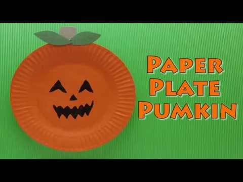 Halloween Craft - Paper Plate Pumpkin - Paper Plate Craft