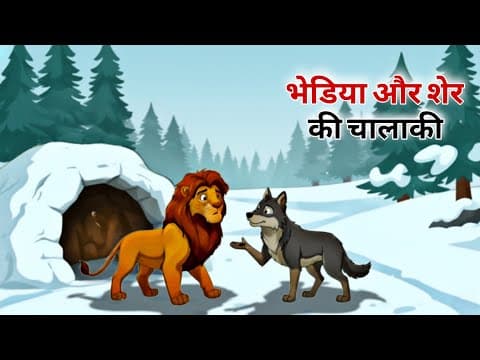 भेडिया और शेर की चालाकी | Bhediya Aur Sher Ki Chalaki