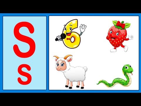 Phonics letter - phonics letter s - learning alphabet s - abc flashcards