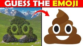 Guess the Hidden EMOJI by ILLUSION  Easy, Medium, Hard Levels Quiz