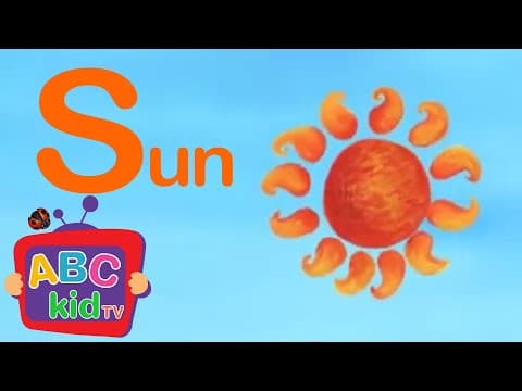 ☀️🎉 Learn the ABCs: “S” is for Sun! | Sunny Alphabet Song for Kids | ABC Kid TV 🎶