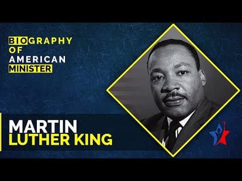 Martin luther king jr biography in english - american minister - famous leaders