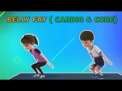 BELLY FAT WORKOUT FOR KIDS – CARDIO & CORE EXERCISES| Kids Exercise