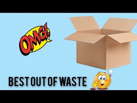 Creative Idea From A Waste Cardboard Box || Reuse Of Waste || A Walking Spider