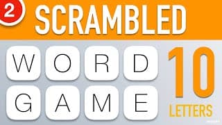 Scrambled Word Games |Guess the Word Game |10 Letter Words