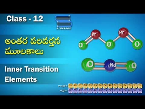 అంతర పరివర్తన మూలకాలు – Inner Transition Elements | Inner transition metals | Physics