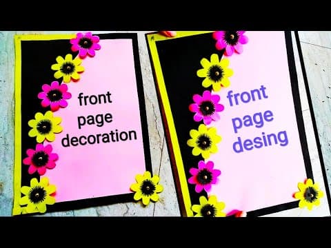 Project work - front page decoration