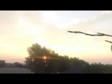 Sunrise time lapse over Omaha Nebraska United States