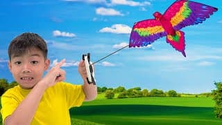 Eric and Ellie Fly Kites at the Park