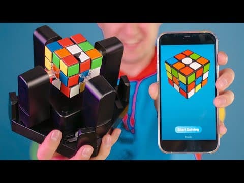 The cheapest smart rubik’s cube vs Robot Speedcuber