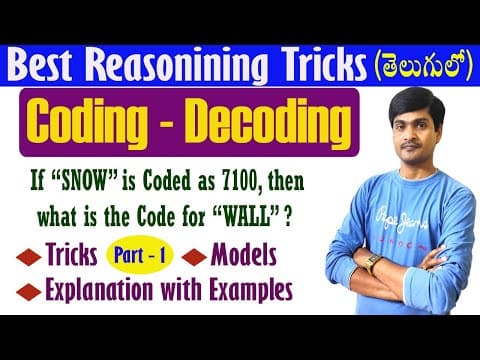 Reasoning tricks in telugu - coding - decoding -1