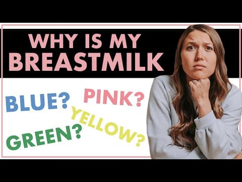 The colors of breastmilk- colostrum, hindmilk, foremilk + more