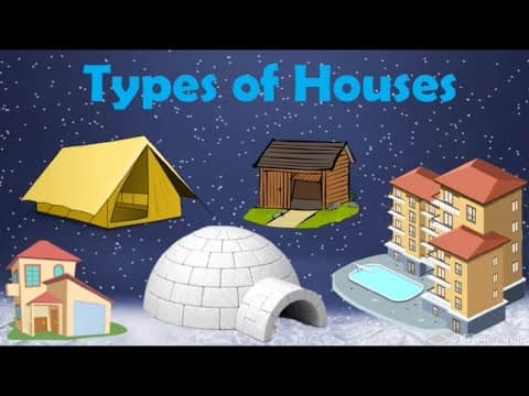 Types of houses- kutcha house and Pucca house- Different types of houses