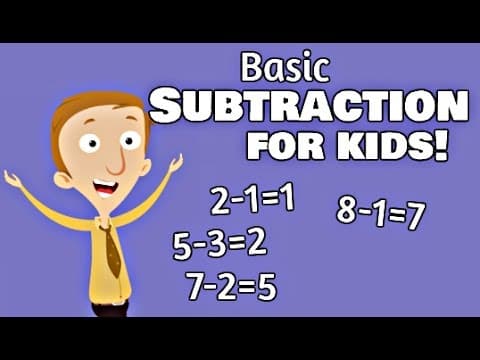 Basic Subtraction for Kids - YouTube