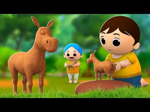 మట్టి గాడిద కథ - Clay Donkey Story in Telugu | 3D Animated Telugu Moral Stories | Jojo Tv Telugu