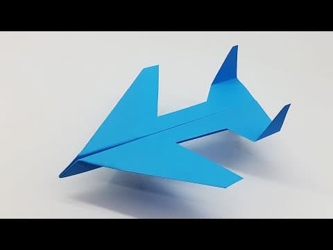 How To Make An Easy Airplane That Really Far And Far | Paper Plane