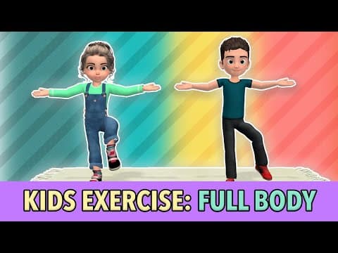 Full body kids workout: daily physical activity for children at home