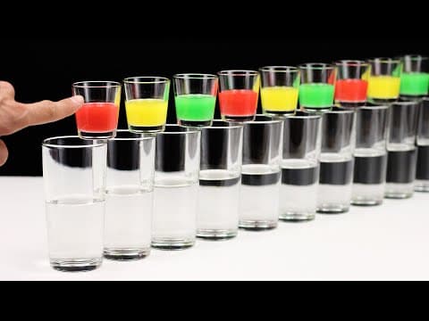 Amazing Color Domino Effect Chain Reaction