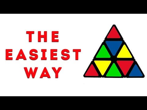 HOW TO SOLVE A PYRAMINX - The easiest and the quickest way