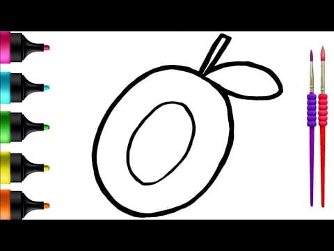 Peachy Drawing, Painting and Coloring Tutorial for Kids