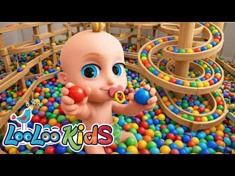 Johny Johny Yes Papa - Learn Colors with MARBLE RUN - Nursery Rhymes & Kids Songs - LooLoo Kids