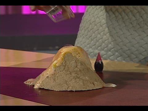 Make an erupting volcano with science bob