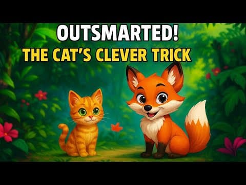 The clever cat and vain fox - inspirational story - motivation