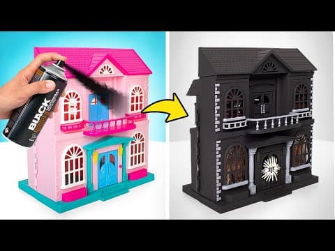 Incredible makeover of an ordinary dollhouse