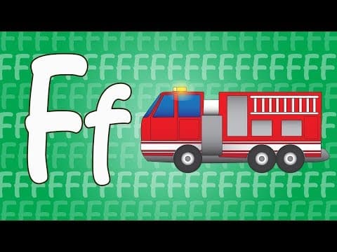 Letter f song for kids - words that start with f - animals that start with f