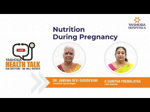 Health talk on nutrition during pregnancy by dr. jamuna devi gudidevuni & k. sunitha premalatha