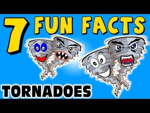 7 FUN FACTS ABOUT TORNADOES! TORNADO FACTS FOR KIDS! Learning Colors! Twister