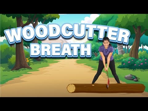 Breathing Exercise for Kids to improve Lung Capacity & Immunity | Woodcutter Breath | Yoga Guppy
